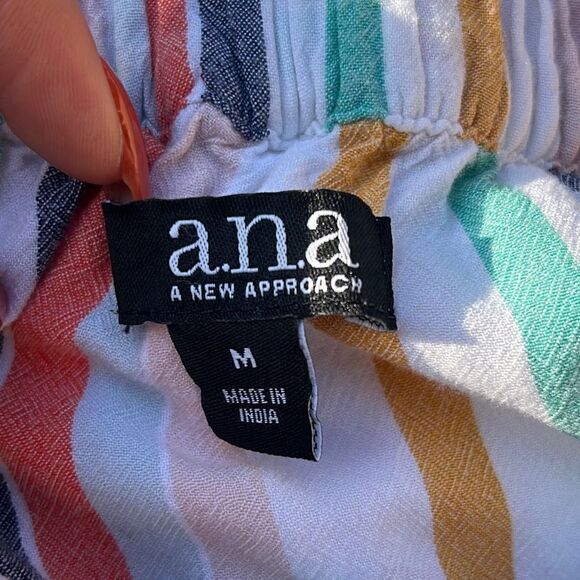 A.N.A. Women's Multicolor Striped Hi-Low Skirt - Picture 6 of 7